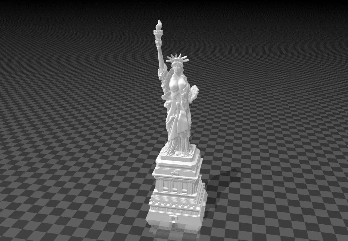 topless nycs statue of liberty 3D Print Model .c4d .max .obj .3ds .fbx .stl .blend 