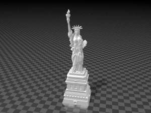 topless nycs statue of liberty 3D Baskı Modeli