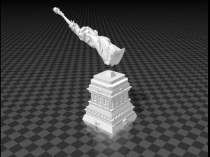 topless nycs statue of liberty 3D-Druckmodell