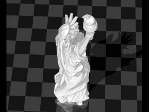 topless nycs statue of liberty 3D-Druckmodell