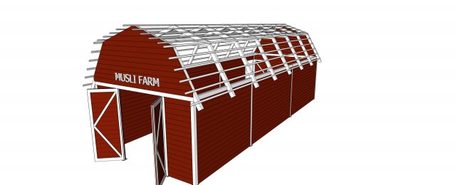 red barn Modelo 3D .c4d .max .obj .3ds .fbx .stl .blend 