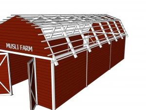 red barn 3D Model