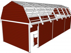 red barn Modelo 3D