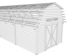 red barn 3D Model