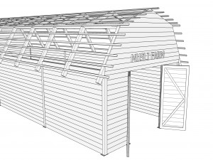 red barn Modelo 3D