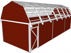 red barn Modelo 3D