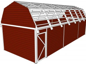 red barn 3D Model