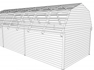 red barn 3D Model