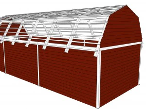 red barn 3D Model