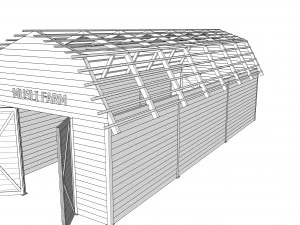 red barn 3D Model