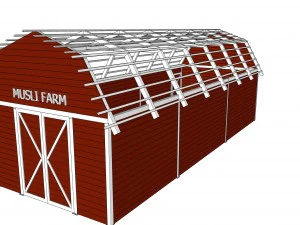 red barn 3D Model