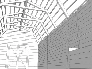 red barn 3D Model