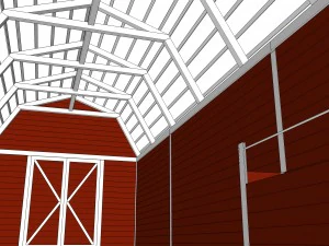 red barn 3D Model