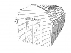 red barn Modelo 3D
