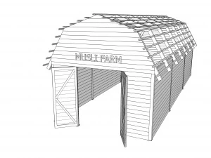red barn 3D Model