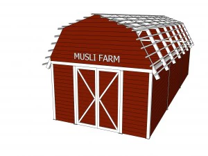 red barn 3D Model