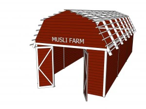 red barn 3D Model