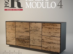 sideboard rialto modulo 4 riva 1920 3Dモデル