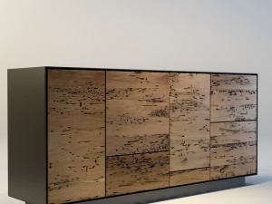 sideboard rialto modulo 4 riva 1920 Model 3D