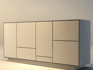 sideboard rialto modulo 4 riva 1920 3D Model