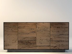 sideboard rialto modulo 4 riva 1920 3D Model