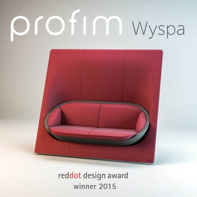 office innovative sofa profim wyspa 22 2-seat 3Dモデル .c4d .max .obj .3ds .fbx .stl .blend 