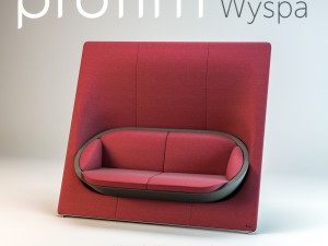 office innovative sofa profim wyspa 22 2-seat 3Dモデル