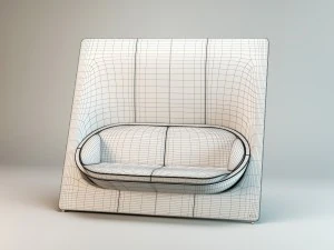 office innovative sofa profim wyspa 22 2-seat 3D Model