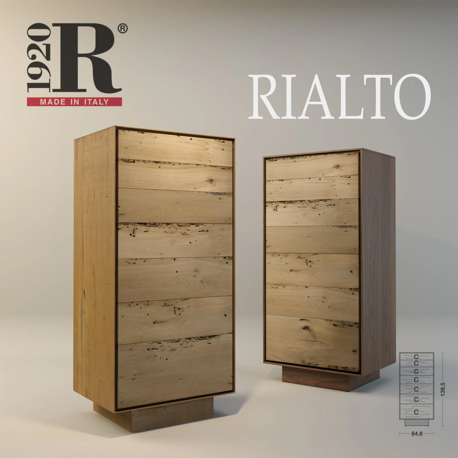 sideboards rialto riva 1920 3D Model .c4d .max .obj .3ds .fbx .stl .blend