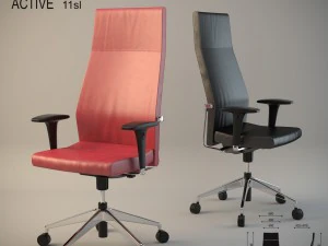 sedia da ufficio profim active 11sl Modello 3D