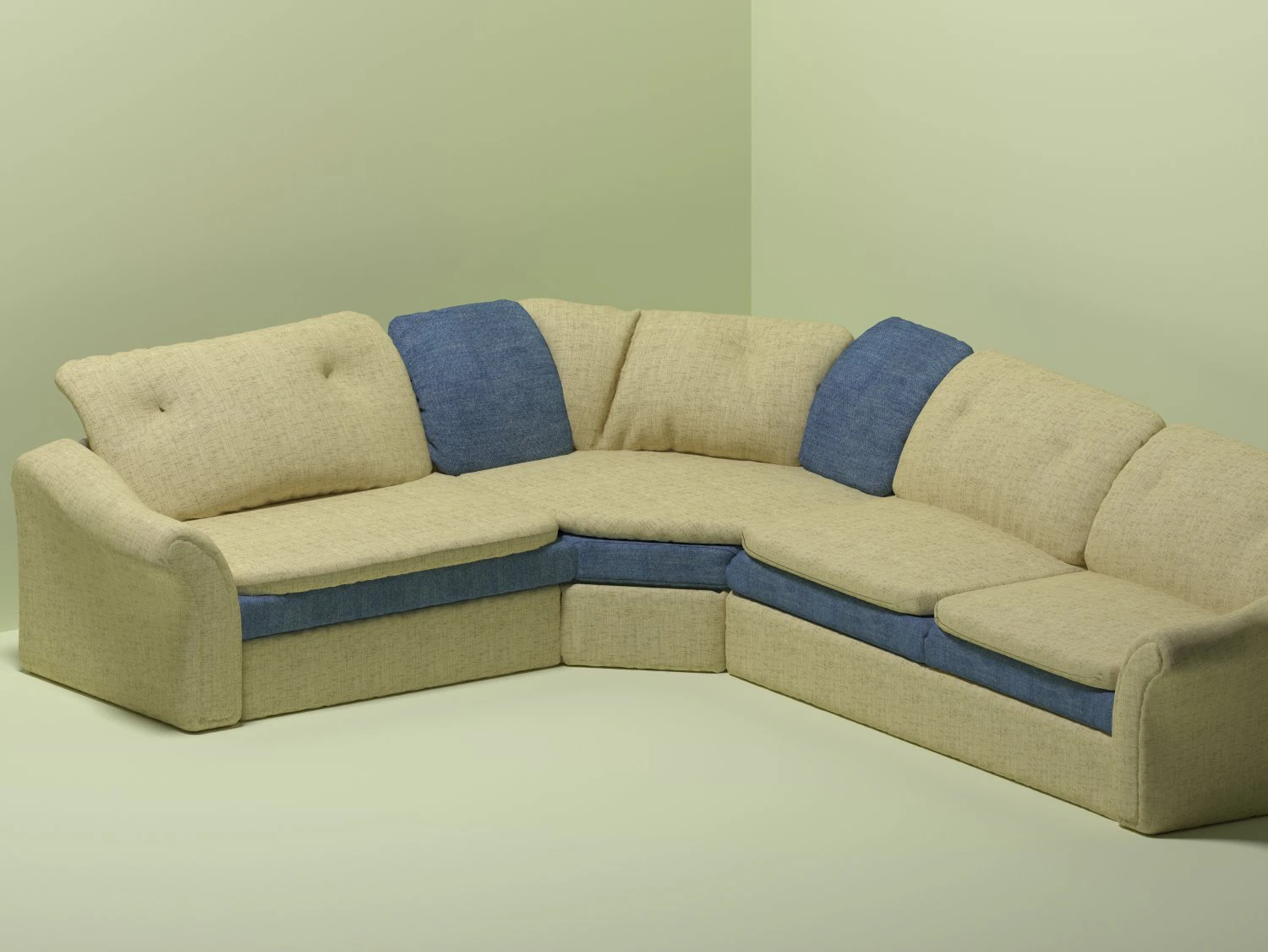 light cotton sofa 3D Model .c4d .max .obj .3ds .fbx .stl .blend 