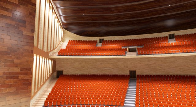 cinema hall 3D Model .c4d .max .obj .3ds .fbx .stl .blend 