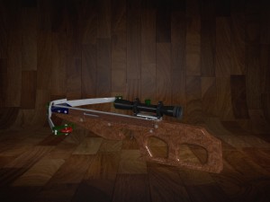 crossbow with a telescopic sight 3D मॉडल