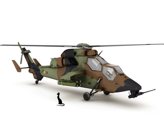 eurocopter tigre 3D Модель .c4d .max .obj .3ds .fbx .stl .blend 