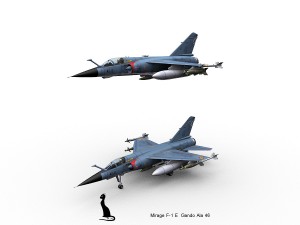 mirage f-1 spanish air force 3D Модель