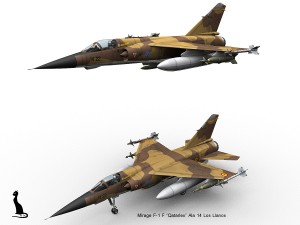 mirage f-1 spanish air force 3D Модель