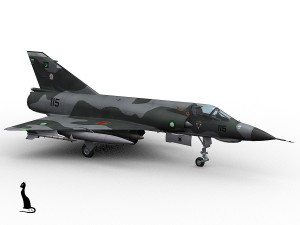 mirage iii e pakistan 3D Model