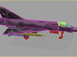 mirage iii e pakistan 3D Model
