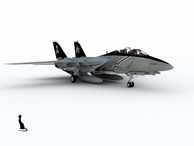 grumman f-14 tomcat 3D-Modell .c4d .max .obj .3ds .fbx .stl .blend 