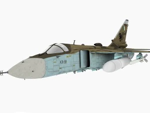 sukhoi su-24 fencer algerian scheme 3D Model