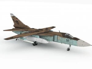Schema iracheno per schermitore Sukhoi Su-24 Modello 3D