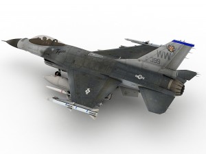 f-16 c usaf tigers 3D मॉडल
