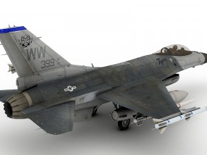f-16 c usaf tigers 3D मॉडल