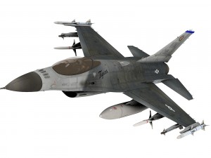 f-16 c usaf tigers 3D मॉडल