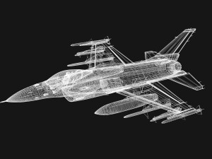 f-16 c usaf tigers 3D मॉडल