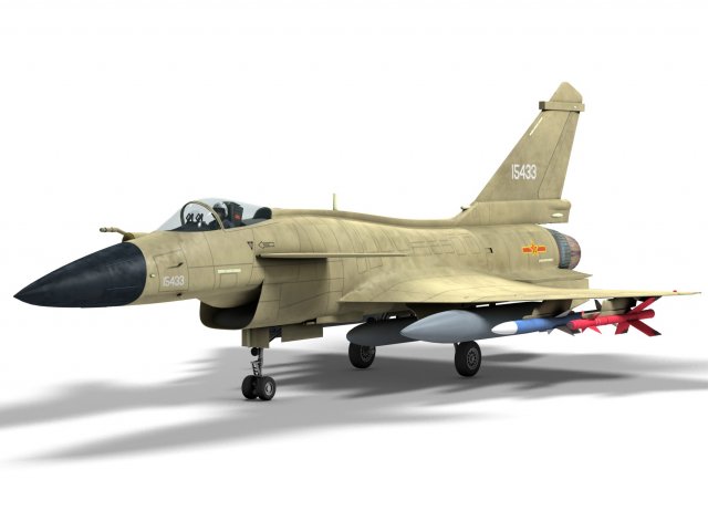 cheng du j-10 b china version 3D Model .c4d .max .obj .3ds .fbx .stl .blend 