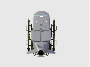 scalp eg missile with carriage 3D Model