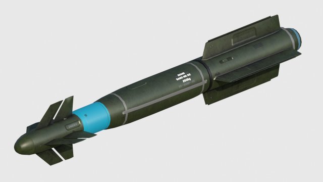 safran aasm hammer missile 3D-Modell .c4d .max .obj .3ds .fbx .stl .blend 