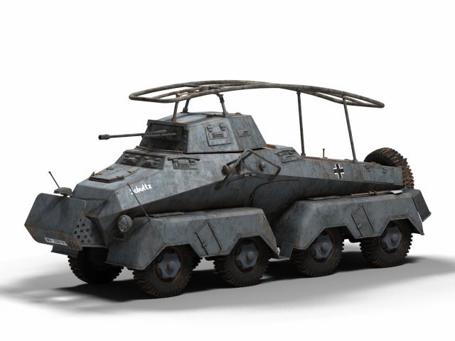 sd kfz 232 Modèle 3D .c4d .max .obj .3ds .fbx .stl .blend 