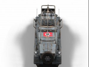 sd kfz 232 Modèle 3D